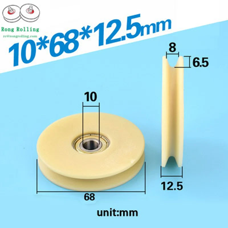 Подшипник 10*68*12 5 подшипник 625zz с резиновым покрытием мебельное нейлоновое колесо