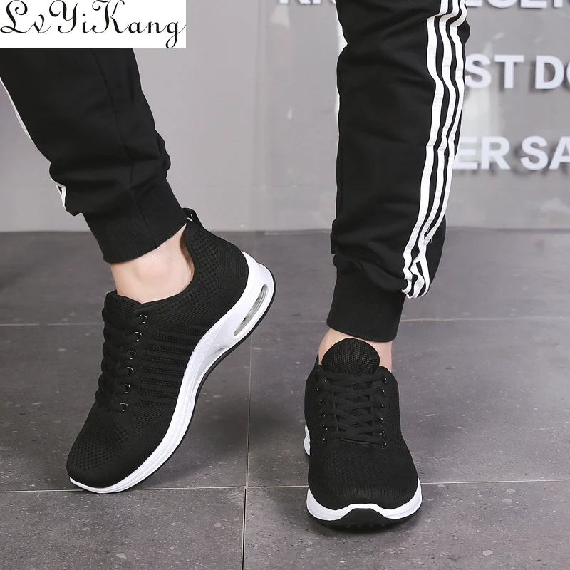 LVYIKANG/мужская легкая повседневная обувь Сетчатые дышащие тканевые мужские туфли