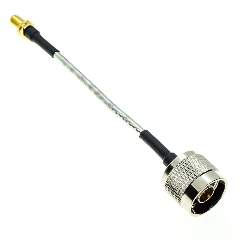 Гнездовая гайка SMA перегородка к разъему типа N штекер RG402 RG-402 полугибкий