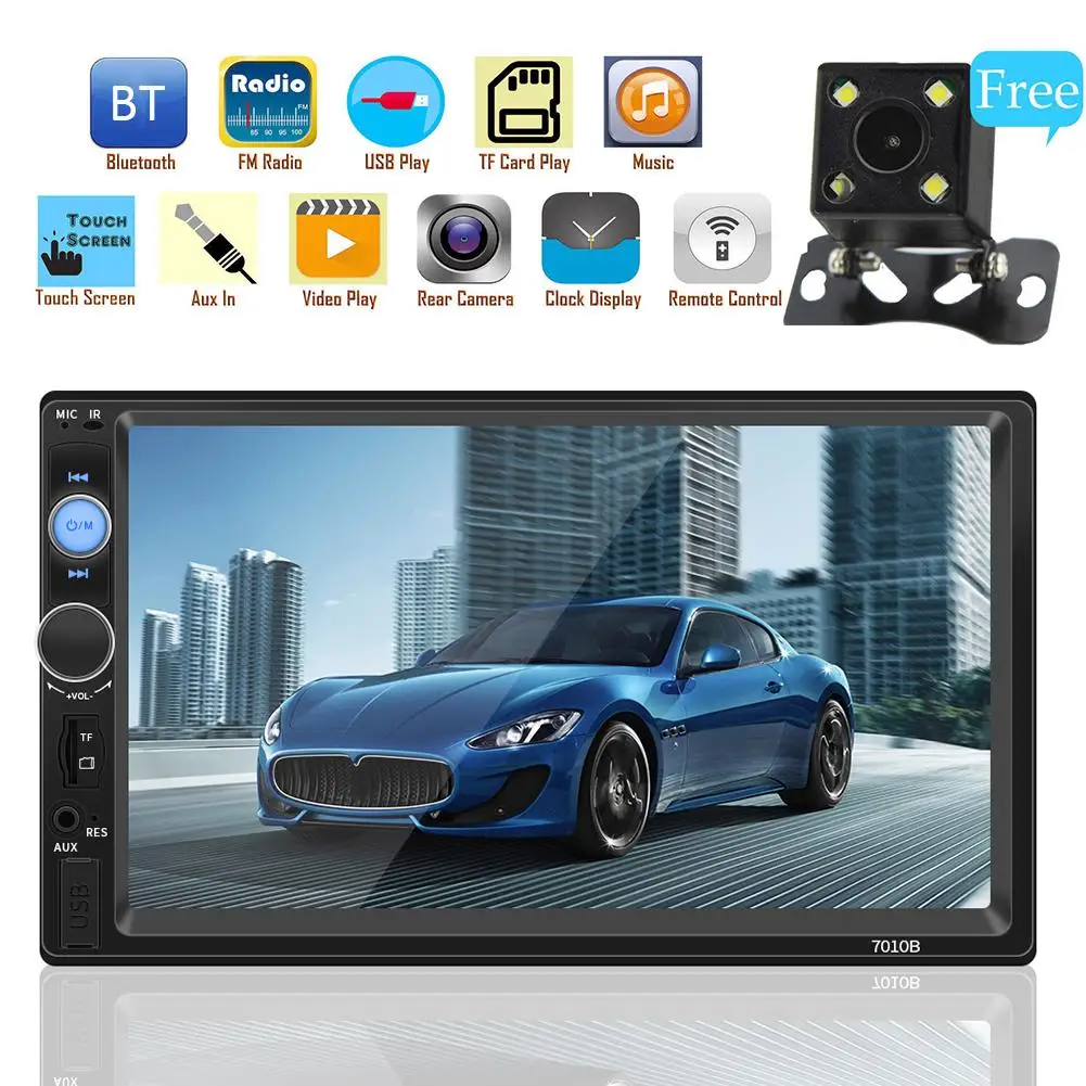 Автомагнитола 2 DIN мультимедийный плеер MP5 автомобильная аудиосистема с