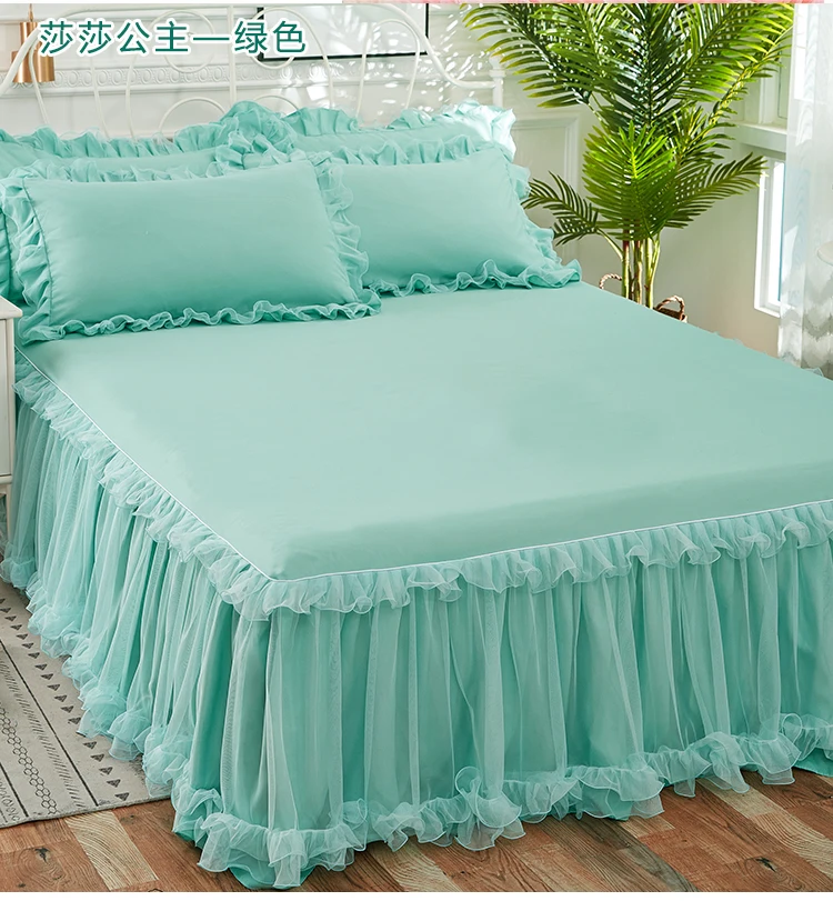 Розовая кружевная простыня наволочки свадебное постельное белье принцессы