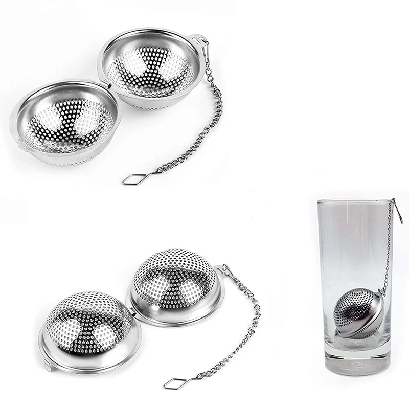 

Stainless Steel Mesh Tea Ball Tea Infuser, Premium Tea Strainer Filters Tea Interval Diffuser for Loose Tea 2021 new