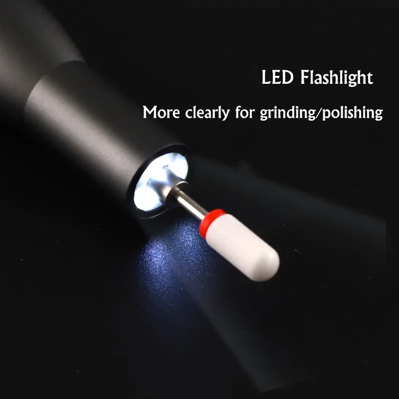 Электрическая мини машинка для маникюра с регулировкой скорости и