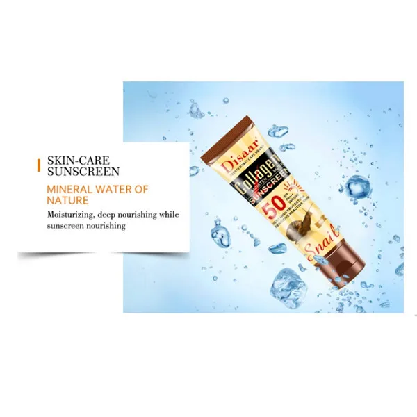 Новая коллагеновая эссенция улитки SPF 50 увлажняющий солнцезащитный крем против старения контроль за маслом анти-УФ отбеливающий солнцезащитный крем для лица