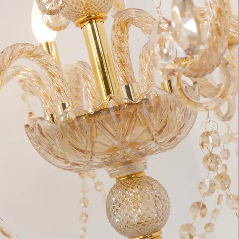 

luxruy E14 candle crystal table lamp fashion crystal with Lampshade table lamp living room bedroom lamp K9 top crystal table