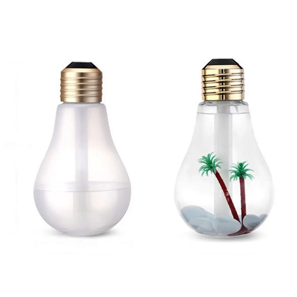

Colorful Light Bulb Humidifier Usb Rechargeable Mini Desktop Led Night Light