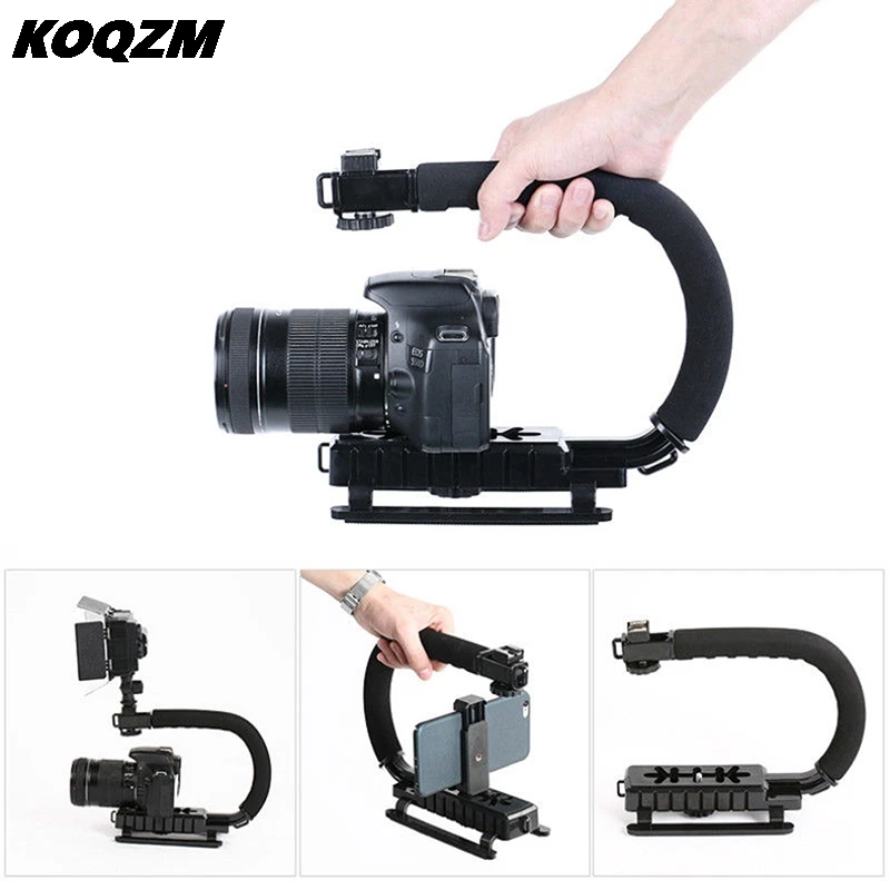 Универсальный видео Ручной Стабилизатор c образный держатель ручка для DSLR Камера