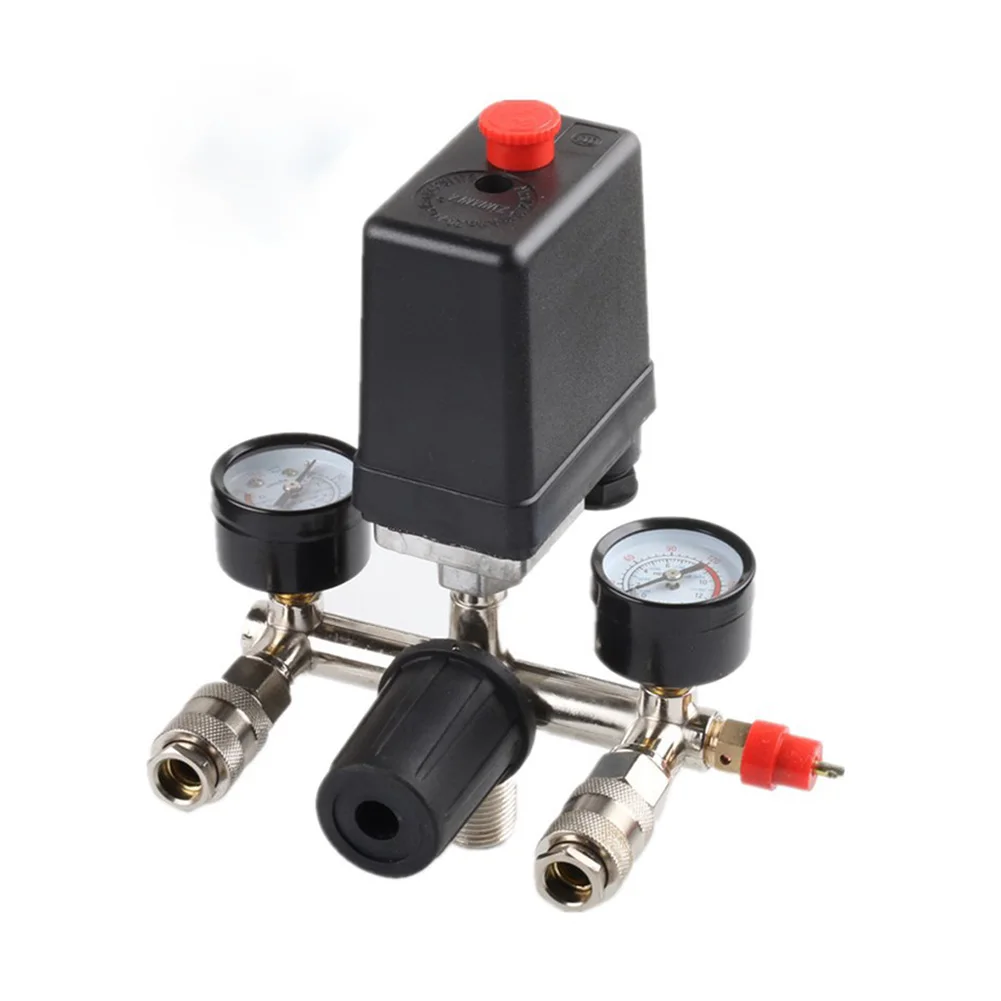 

Quality Air Compressor Pressure Switch Control Valve 95-125 PSI W/ Bracket 220V Assembly Practical Durable