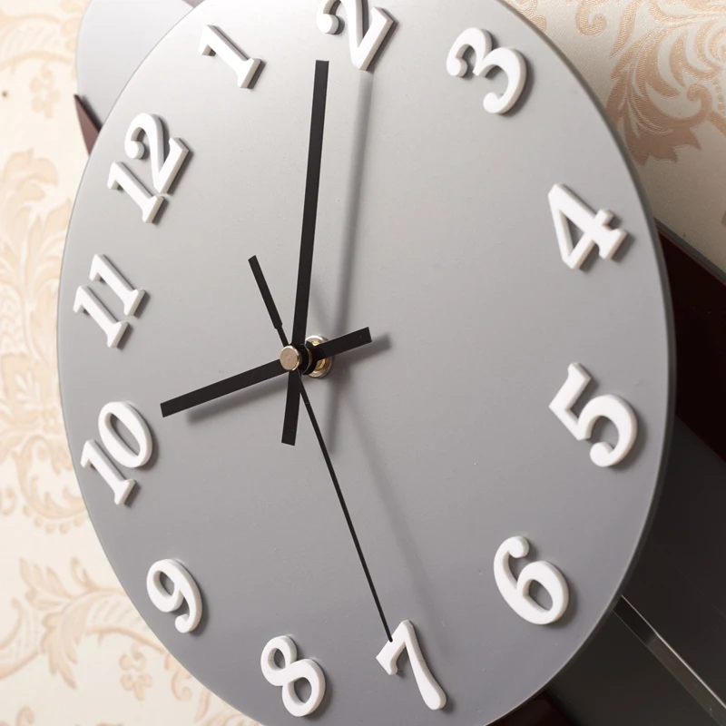 Настенные часы кухонные металлические Стеклянные современный дизайн