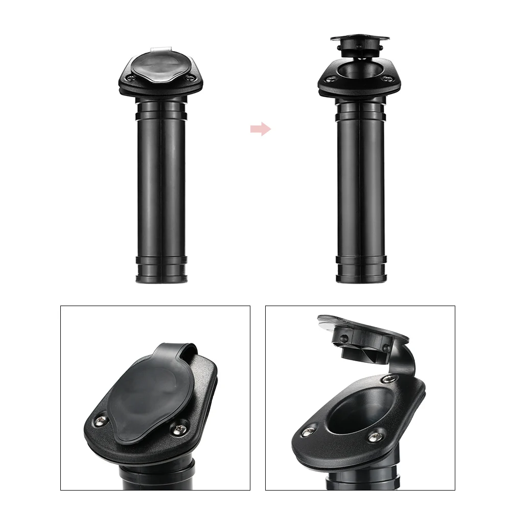 2 шт. с плоским дном Портативный держать удочек Кепки прокладка крышки удочка