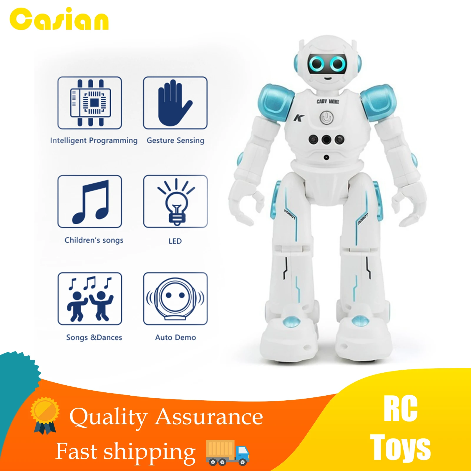 

JJRC R11Cady Wike Remote Control Robot Multi-Function Educational Intelligent Action Figure Rc Toys Gesture Robotics Toy for Boy