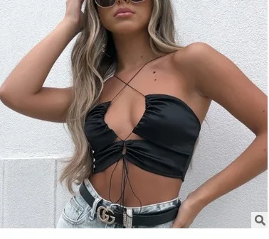 Модные женские летние пикантные Клубные вечерние кардиганы на шнуровке для