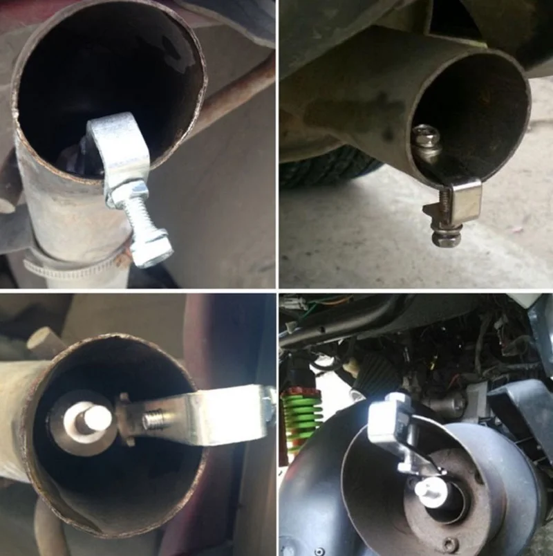 

K-STAR Universal Motorbike Turbo Whistle Pipe Car ExhaustSound Muffler Blow Off Whistler Vent