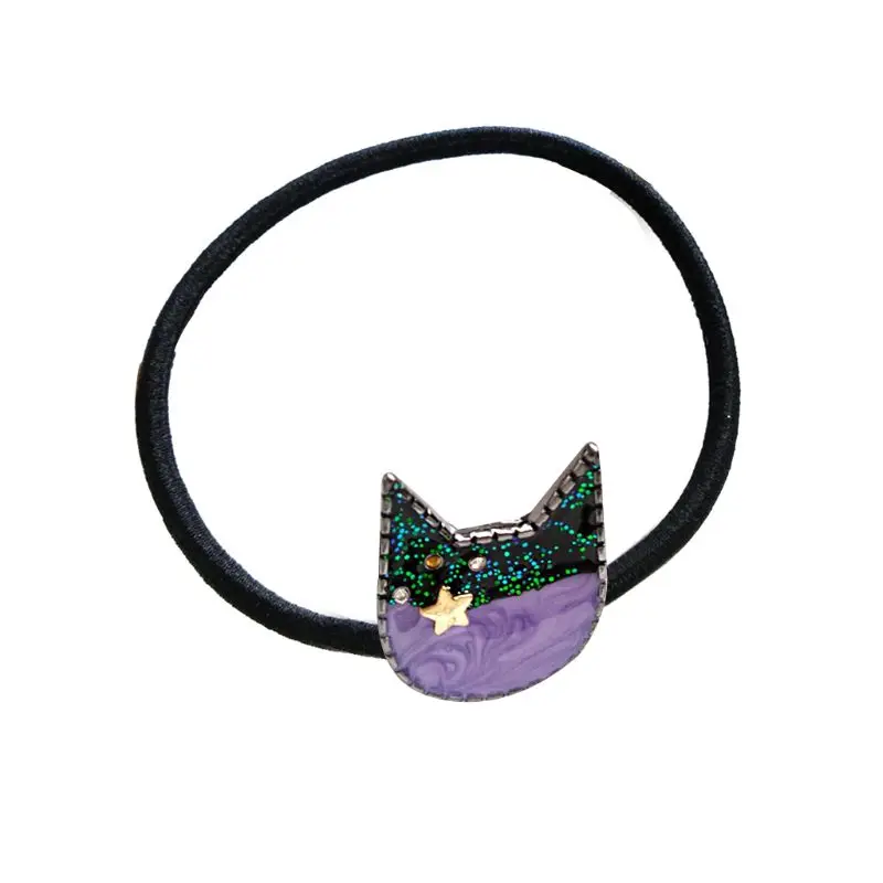 Японский милый контрастный цвет Мяу Кошка Резиновая лента для женщин девочек