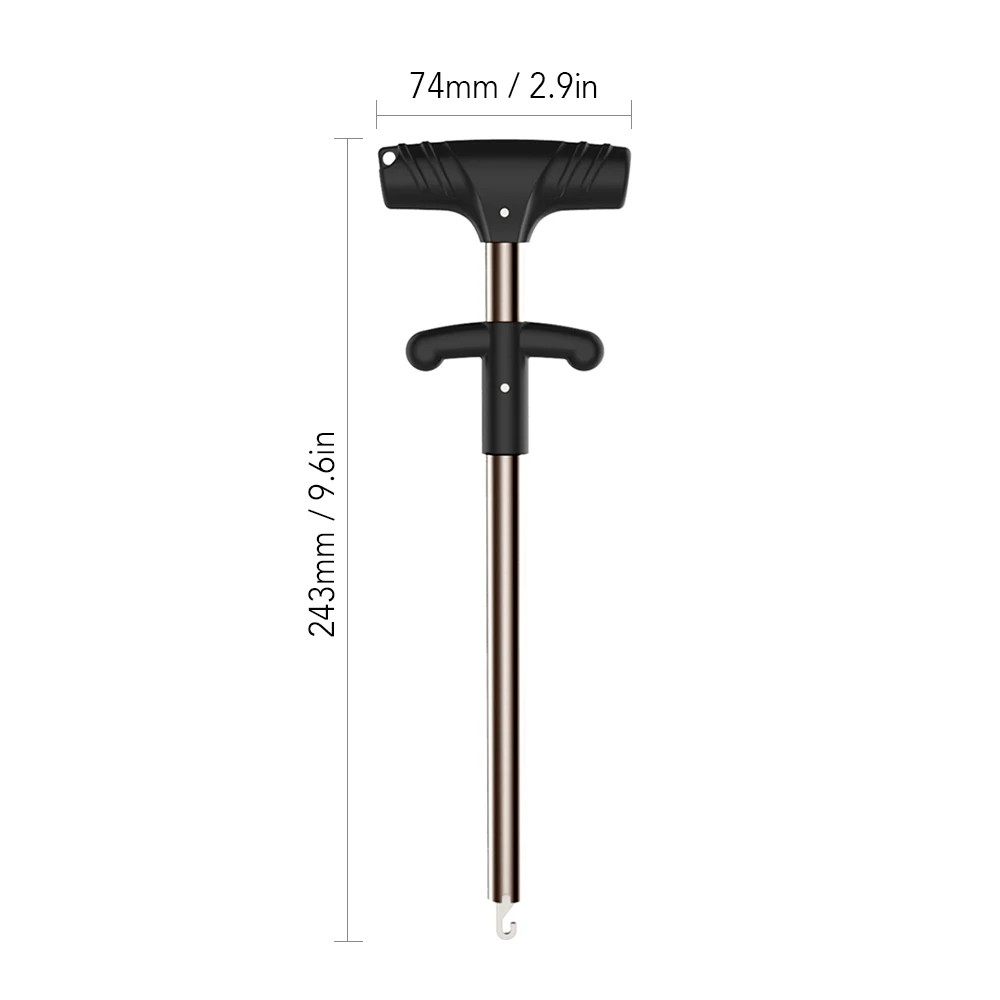 Рыболовный пистолет крюк для удаления приманки алюминиевая трубка деташер