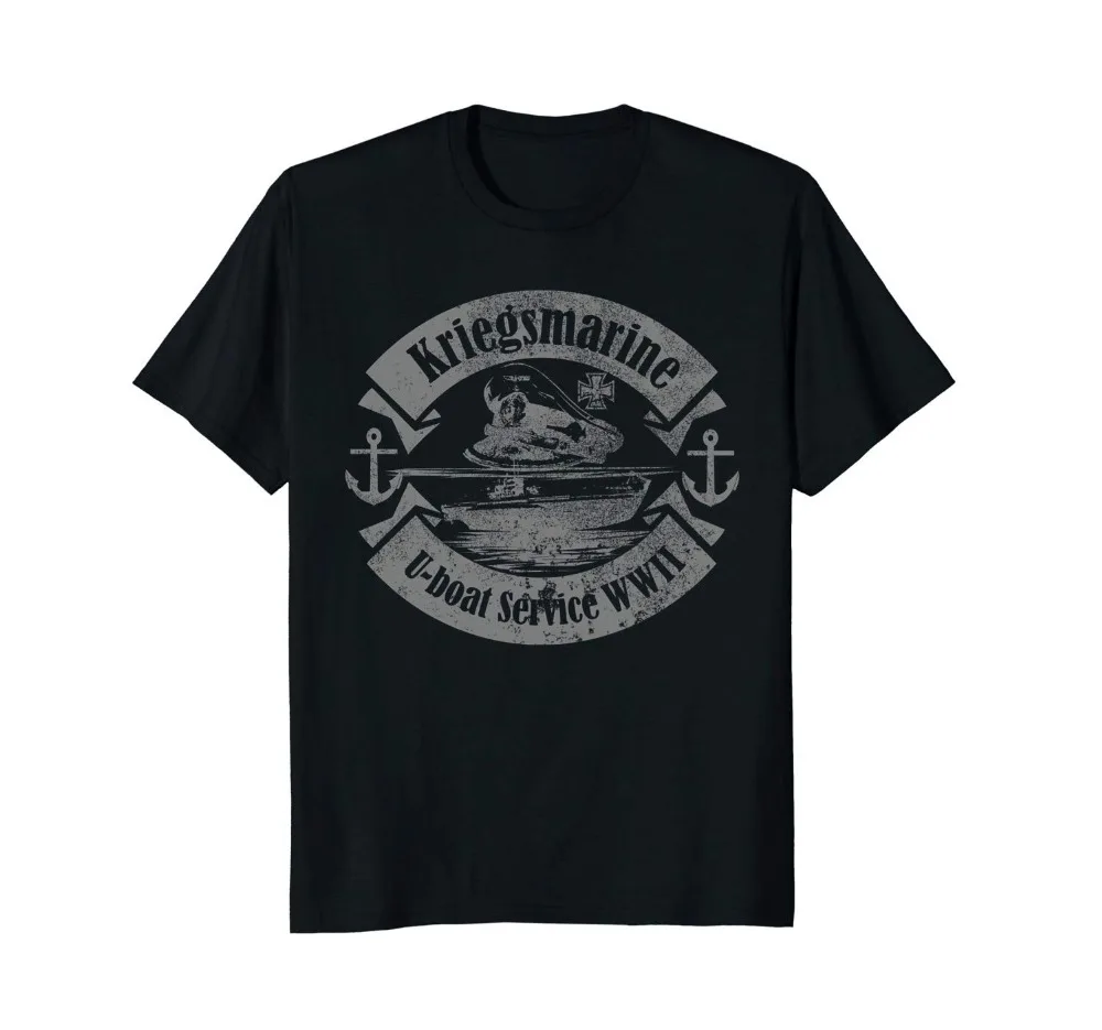 2019 Fashion Short Sleeve WW2 German Submarine T shirt - Kriegsmarine U-Boat Service custom tees |