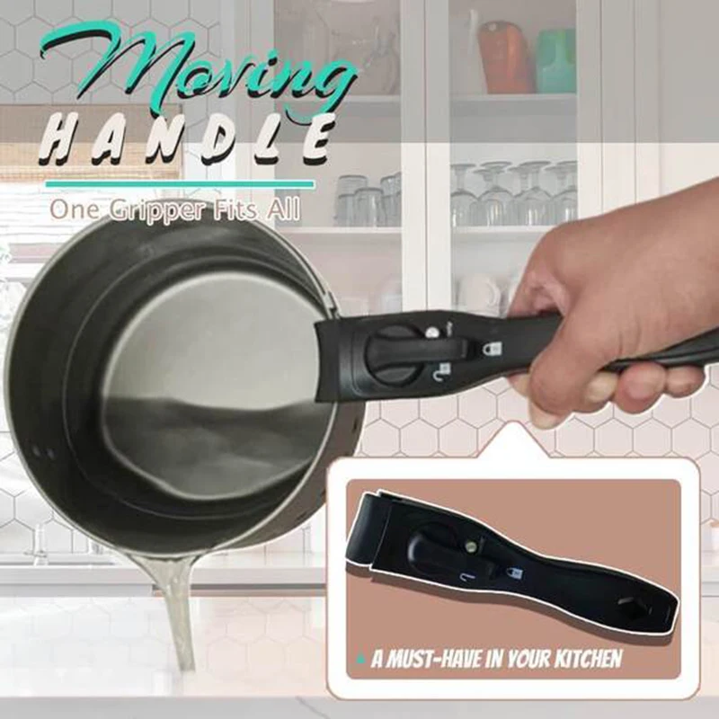 

Kitchen Cookware Accessories Universal Pot Handle Detachable Anti-Scalding Removable Handle For Frying Pan Pot (No Pot)