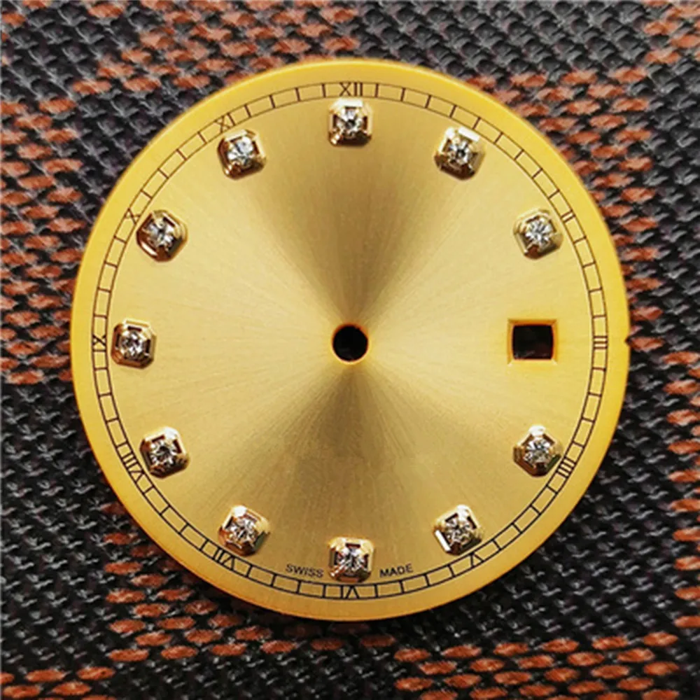 

Циферблат часов, Алмазный циферблат, 31 мм Корпус для наручных часов 8215/8200/2813/2824/2836