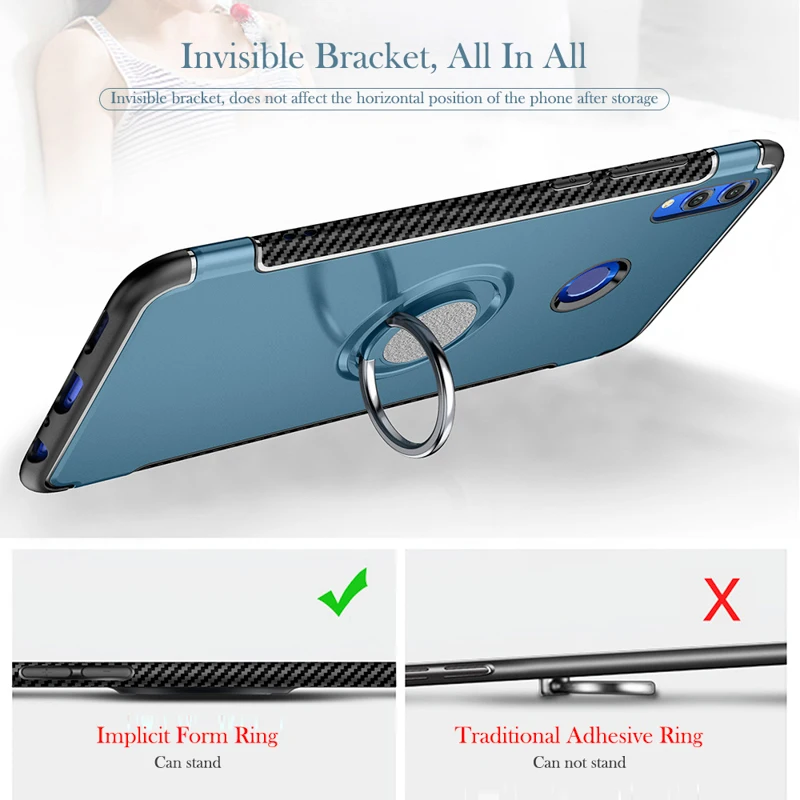 

Case For Huawei Honor 8X 9 10 Lite V20 20 Pro 20i 8 8S 7X V9 Play Note 10 Cases Car Magnet Stand Cover For Huawei Nova 4 3i 3 2S