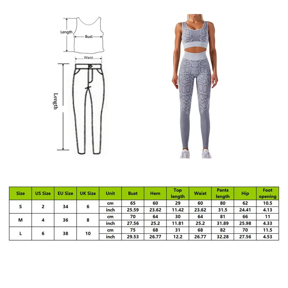 

Women Leggings Yoga Pants Sportswear Sports Clothing Fitness Leggings Snake Pattern Skinny Sexy Stretch Quick-drying Yoga Suit