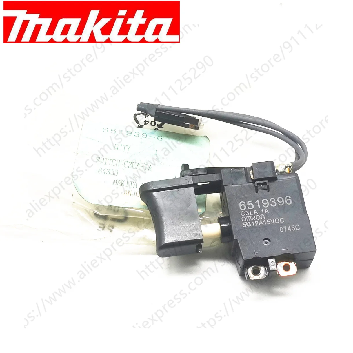 Switch for Makita 6204D 6214D 6236D 6314D 6908D 6914D 6960D 8433D 6505404 650540-4 6519396 651939-6