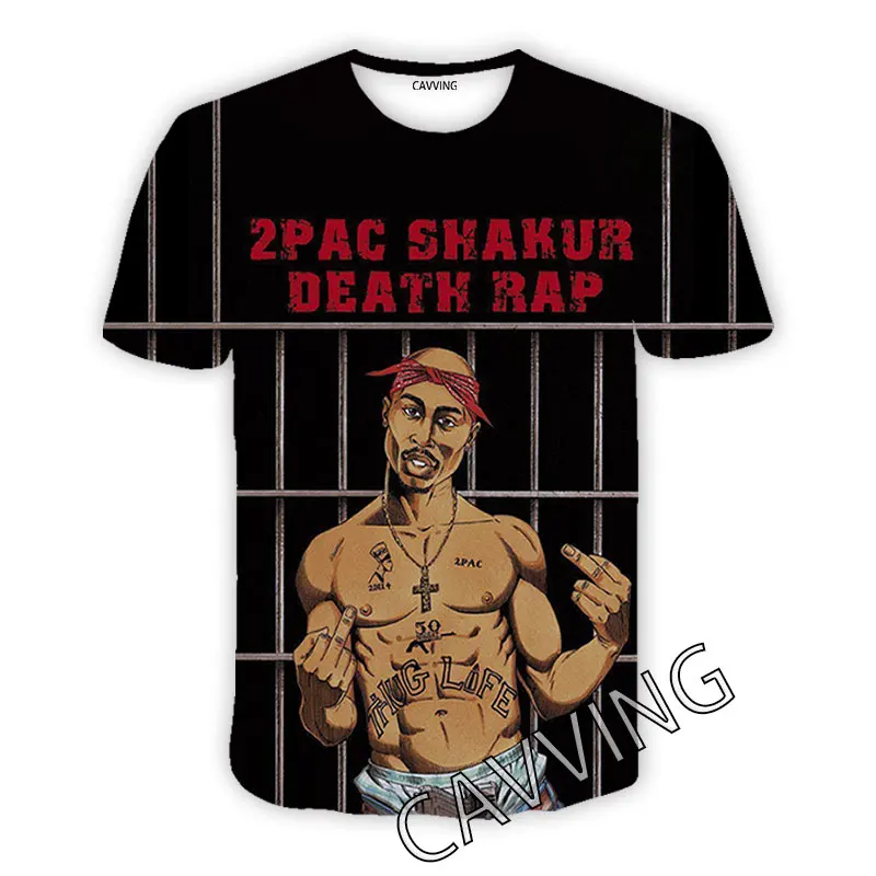 Новые модные женские/мужские футболки с 3D принтом Tupac 2PAC повседневные в стиле