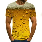 Футболка Beer мужская с 3D принтом, забавная одежда с короткими рукавами в стиле унисекс, городской дизайн, повседневная одежда 2021, Ультрамодная рубашка