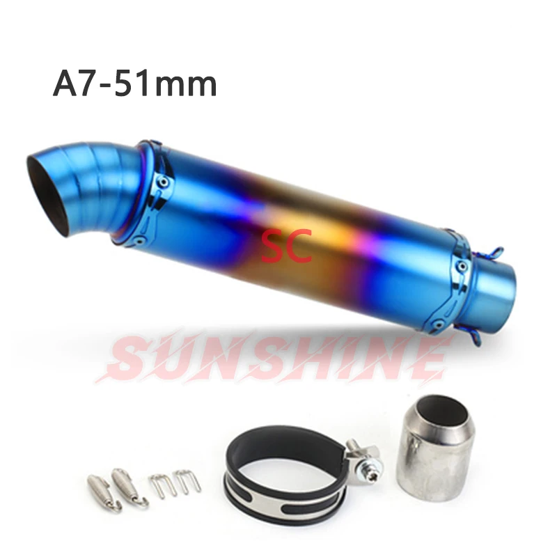 Универсальный глушитель для выхлопных газов мотоцикла труба GP из углеродного