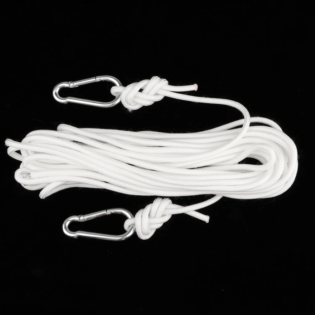 

Сверхпрочная веревка для сушки одежды, 10 м, из полиэстера, с металлическим карабином