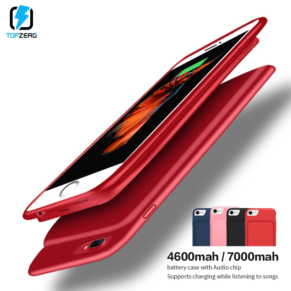 4500 мАч Зарядка батареи Чехол для iPhone 6 6s 7 8 Магнитный внешний корпус Powerbank аудио