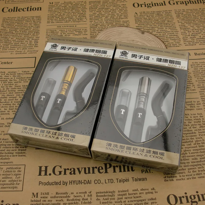 Супер держатель для сигарет трубка курения фильтр смолы двойной брикет