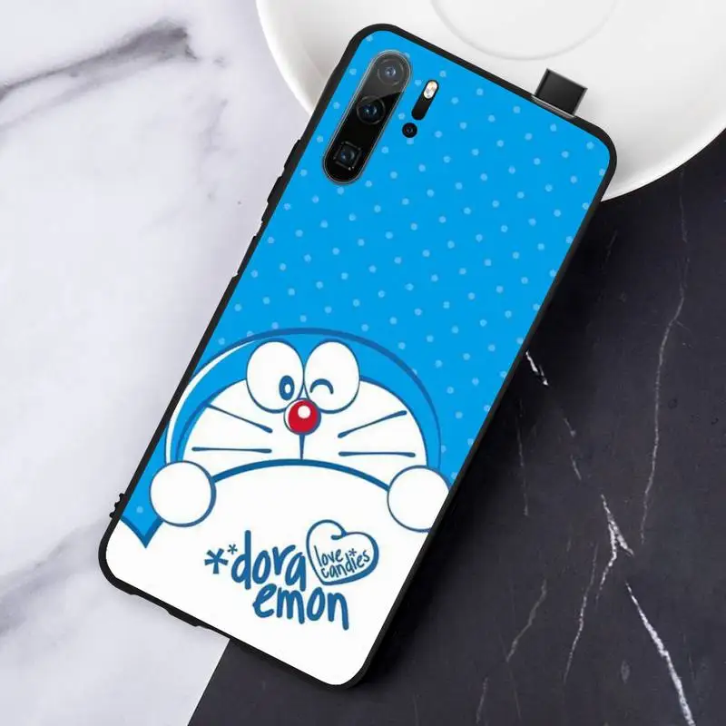 

Doraemon Robot cat cute cartoon Phone Case For Huawei honor Mate P 10 20 30 40 i 9 8 pro x Lite smart 2019 nova 5t