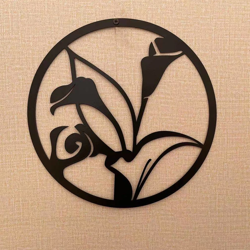 

Art Outdoor Metal Flower Decor For Yard Decor Gift Manor Lawn Black Garden Decor