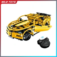 diy 419pcs building block brick electric remote control racing rc car city machine cars model educational toys for boy kids