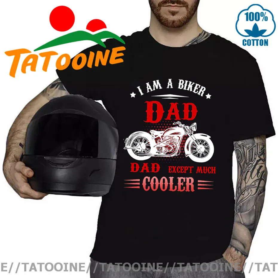 ТАТУИН в винтажном стиле Стиль I Am A папа байкер футболка нормальный за