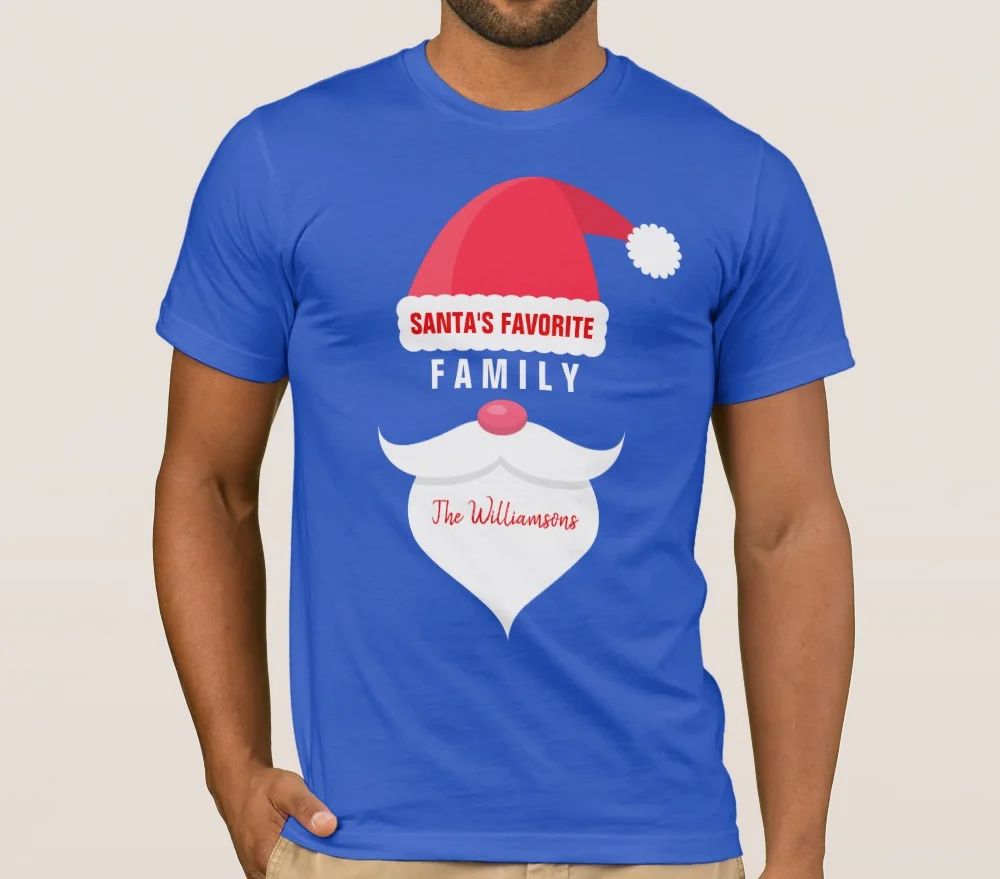 Забавная Рождественская любимая семейная футболка для мужчин|Мужские футболки| |