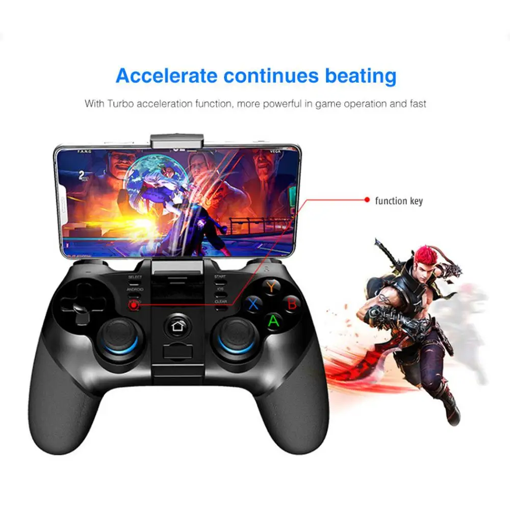 Ipega 9076 PG 9156 Беспроводной Bluetooth контроллер Turbo Gamepad для PUBG Game Joystick с 2.4G Wireless Reciver iOS /