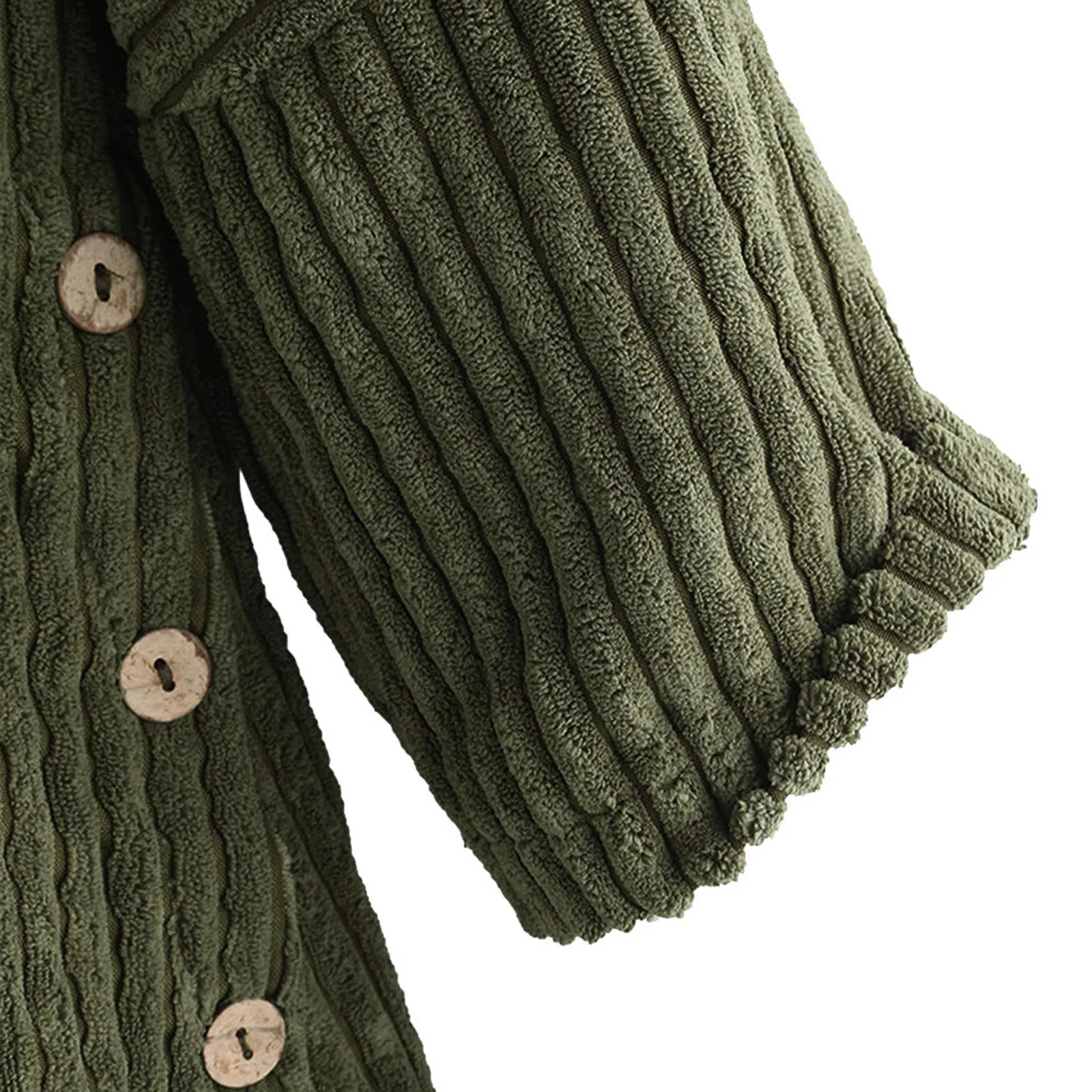 

Women's Autumn And Winter Solid Button Pocket Long-sleeved Clothes With Cap Coat Jackets for Women Jacket women jackets women