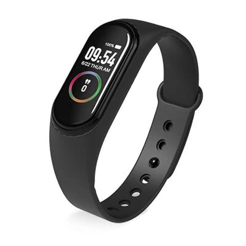 

M4 waterproof smart bracelet monitoring information reminding color screen watch heart rate blood pressure calculation unisex