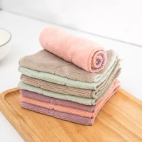 10pcs soft microfiber thicken cleaning towel glass kitchen tableware cleaning cloth wipes table window car dish absorbable rag