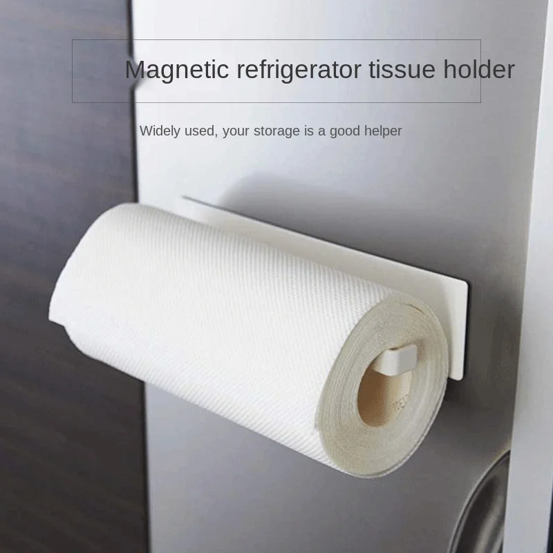 

Paper Towel Holder Towel Holder Perforated Toilet Roll Holder Wall Mount Magnetic Refrigerator Paper Towel Holder