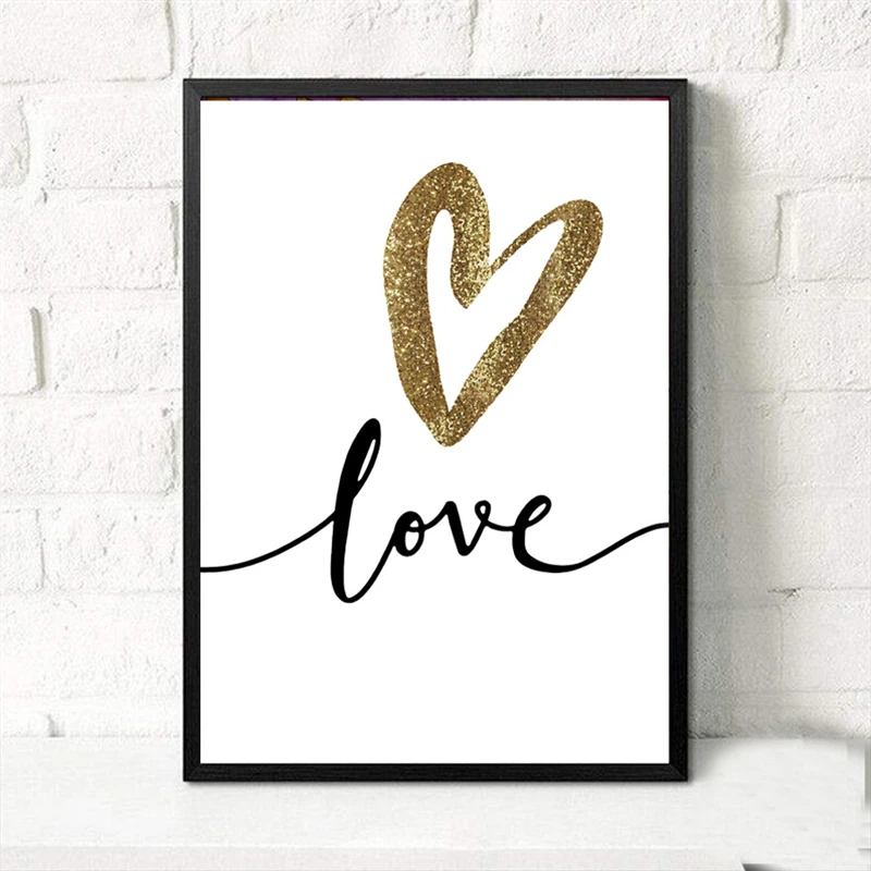 YaMinSanNiO холст картины искусство на стену любовь сердце Современный абстрактный