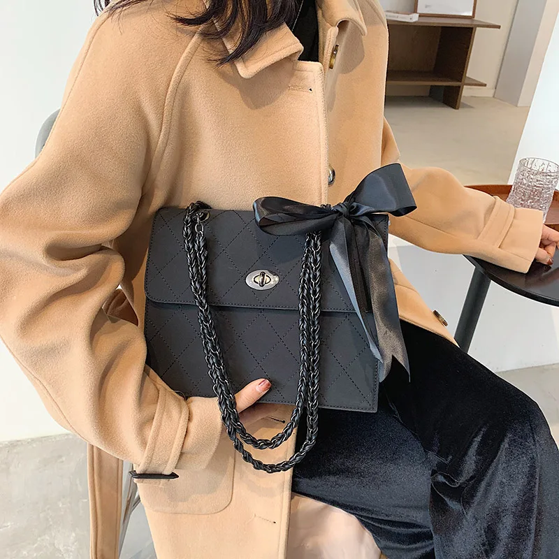 

High Quality Pu Leather Women Small Shoulder Bag Designer Ladies Chain Crossbody Bags for Women Casual Female Messenger Bags New