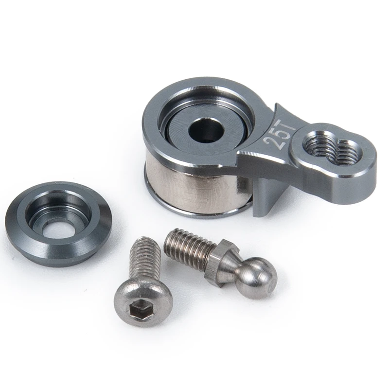 

3 PCS 25T Aluminum Alloy Adjustable Damping Servo Arm Horn for 1/10 RC Crawler Car Traxxas TRX4 TRX6 Upgrade Parts