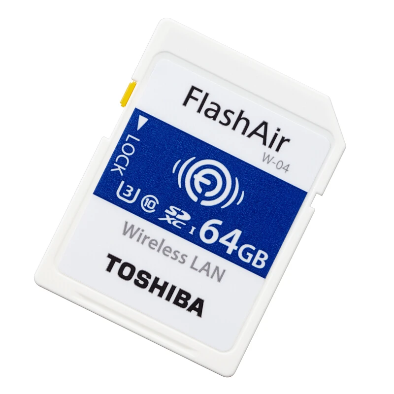 Карта памяти TOSHIBA Flash Air W 04 32 ГБ 64 Wi Fi sd карта 90 МБ/с./с беспроводная SDHC SD wifi для