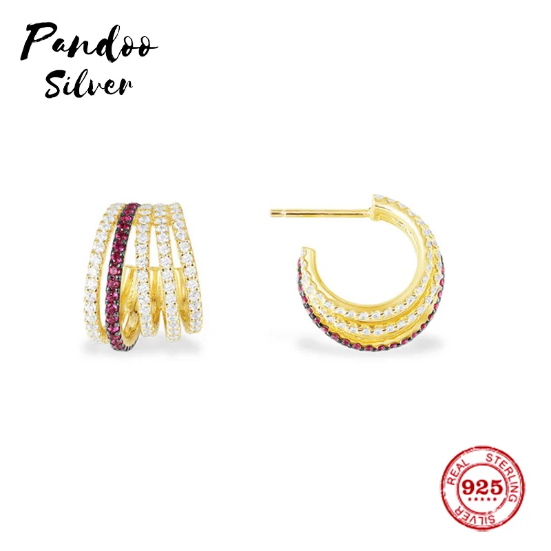 Модный шарм Оригинал 1:1 копия белый и бордовый обруч Роскошные серьги с жемчугом