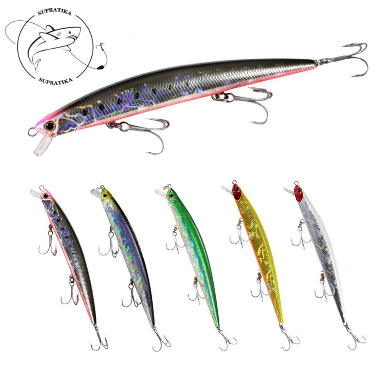 

12.5cm/14.6g Artificial Minnow Floating Plastic Hard Bait Treble Hook Swimbait Bionic Bait 3D Eyes High Quality Fishing Lure