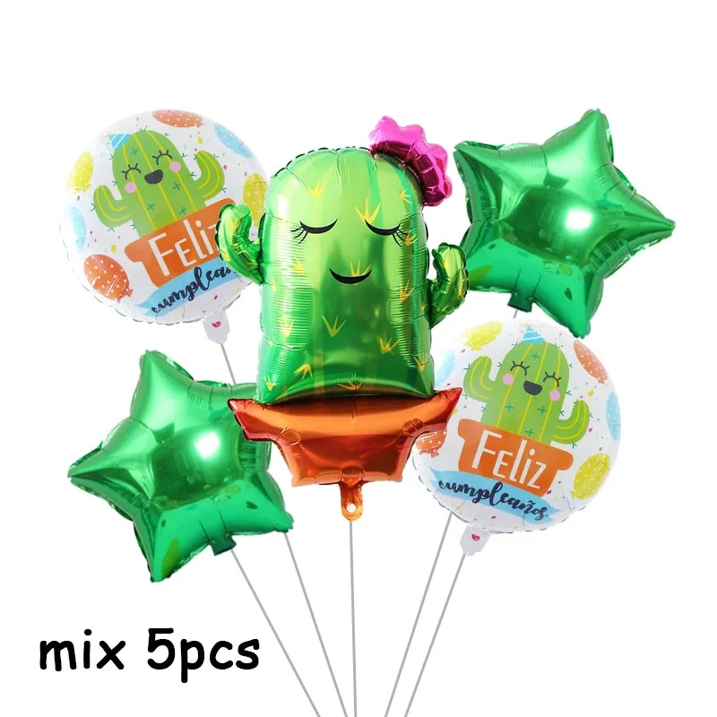 Гигантский Гелиевый шар в виде кактуса 18 дюймов Feliz воздушные шары из фольги