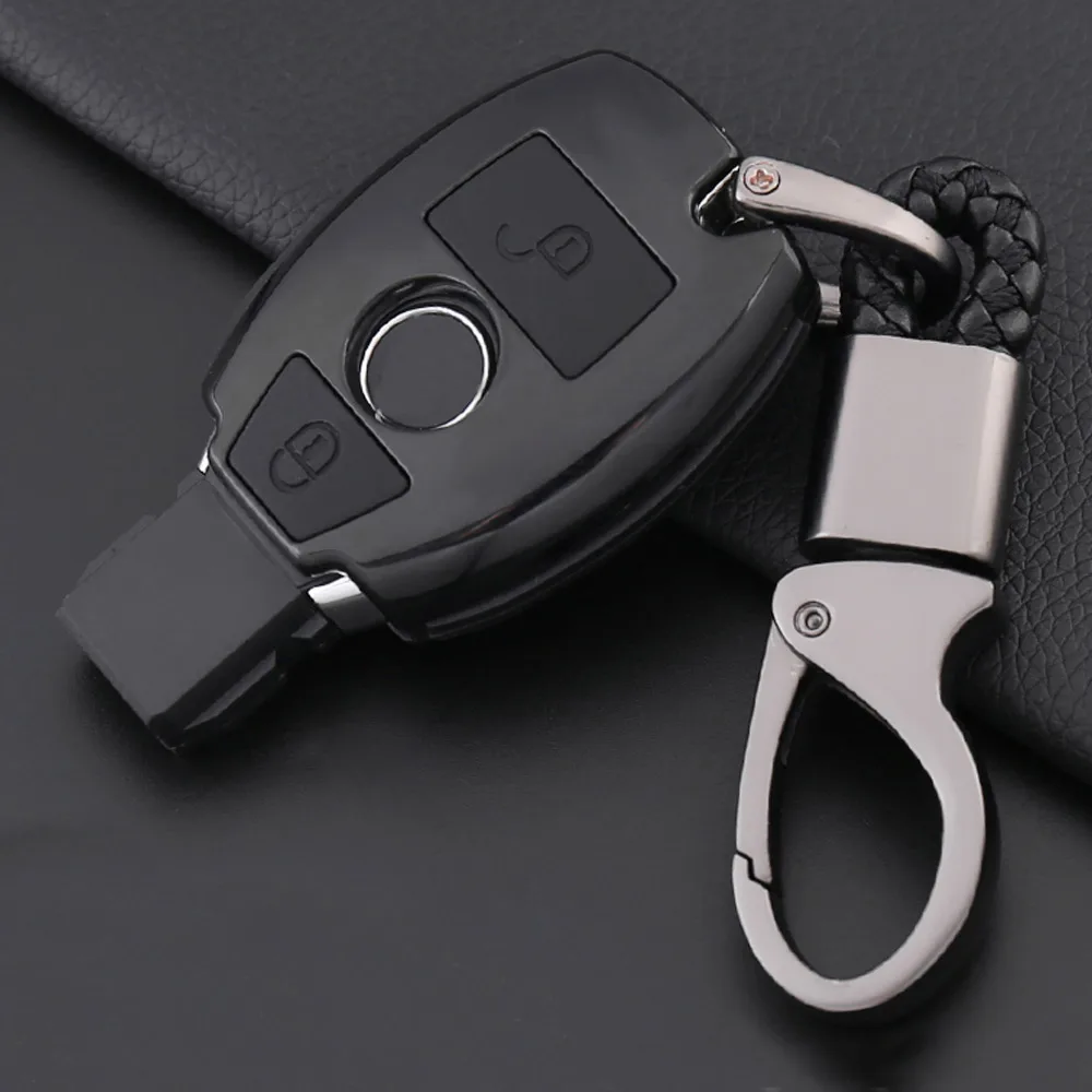 Силиконовый чехол для автомобильного ключа с узором из углеродного волокна