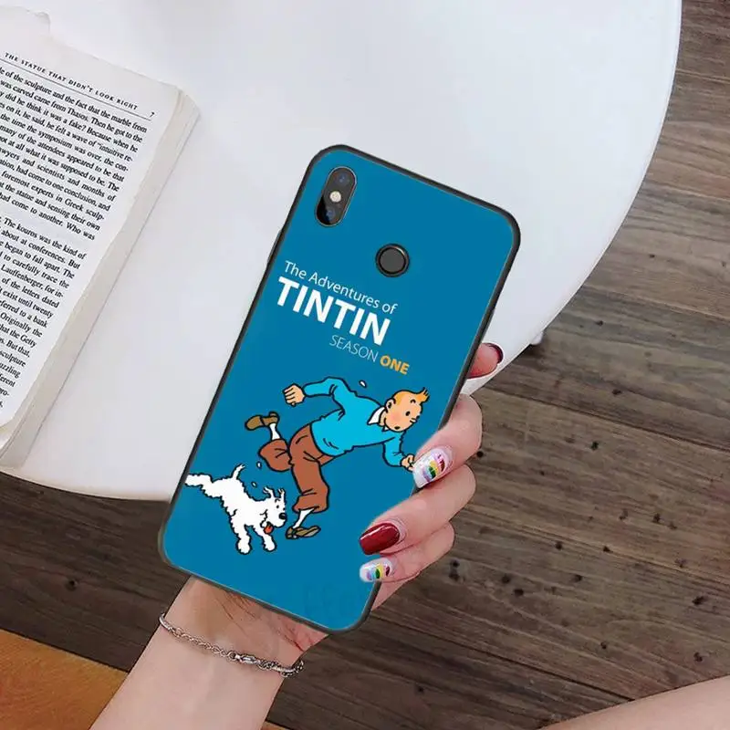 

Cartoon the Adventures of Tintin Phone Case For Xiaomi Redmi note 7 8 9 t k30 max3 9 s 10 pro lite